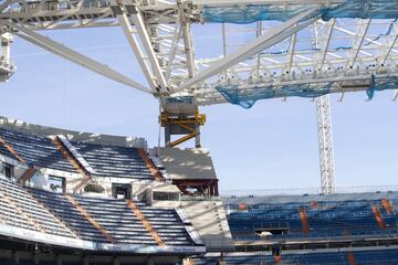 Este es el estado actual de las obras del Santiago Bernabéu.