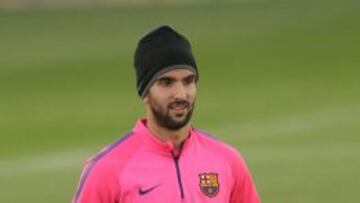 El lateral derecho del FC Barcelona, Martín Montoya.