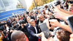 Kylian Mbappé llega al estadio del PSG.