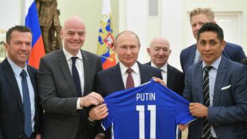Jorge Campos, presente en reunión con Infantino y Putin
