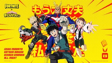 Arte oficial de Fortnite x My Hero Academia