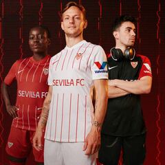 El Sevilla presenta sus nuevas equipaciones para la 21/22
