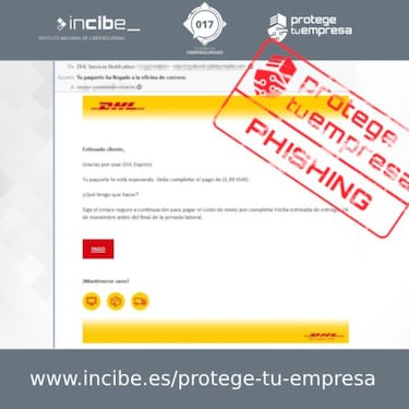 Si no esperas nada de DHL, cuidado con este falso email de reparto