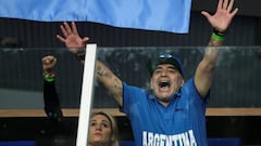 El show de Diego Maradona en la final de Copa Davis
