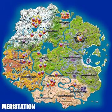 Todas las ubicaciones de Semillas de la Realidad en Fortnite Temporada 4