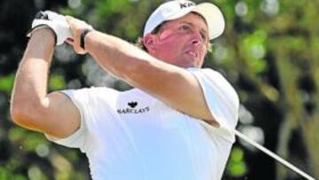 El zurdo Phil Mickelson.
