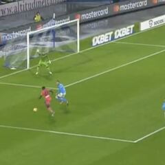 La asistencia de Duván Zapata en golazo de Malinovskyi