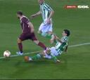 Otro penalti que era falta fuera del área en el Betis-Rubin Kazan