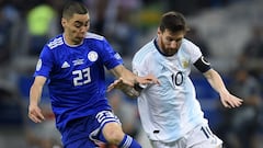 Newcastle Utd mock Lionel Messi while praising their hero Almirón