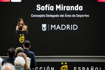 Sofía Miranda Esteban, Concejala Delegada del Área de Deportes del Ayuntamiento de Madrid. 
 
 