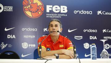 Sergio Scariolo, seleccionador espa&ntilde;ol, en Guadalajara.