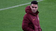 Falcao, con el Galatasaray antes de juego ante el Madrid