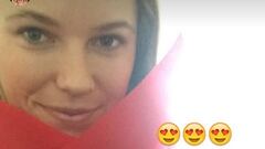 Caroline Wozniacki sale con un jugador de la NBA