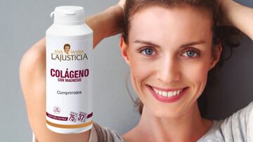 Bote de comprimidos de Colágeno con magnesio Ana María Lajusticia.