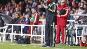 Celades, durante un partido.