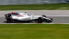 Lance Stroll con el Williams en Canad&aacute;.