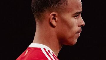 Mason Greenwood durante uno de sus encuentros con el Manchester United.