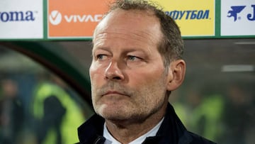 Netherlands&#039; (former) Head Coach Danny Blind looks on prior to the FIFA World Cup 2018 qualification football match between Bulgaria and Netherlands in Sofia on March 25, 2017