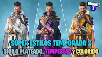 C&oacute;mo conseguir los skins Sigilo Plateado, Tempestad y Colorido en Fortnite Temporada 2