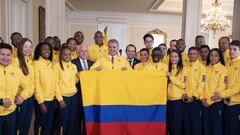 El Presidente Iv&aacute;n Duque con el Comit&eacute; Ol&iacute;mpico Colombiano