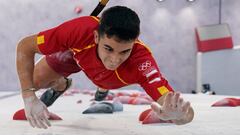 Alberto Ginés, medalla de oro en escalada.