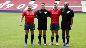 El España-Classic All Blacks en el Metropolitano, en mayo de 2021