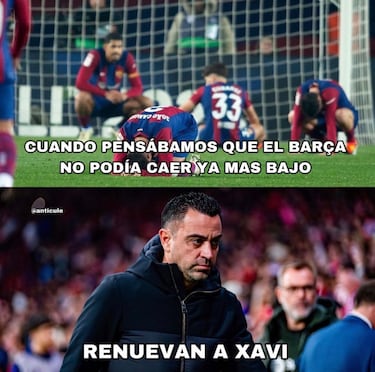 “Se queda”: Los mejores memes de la marcha atrás de Xavi