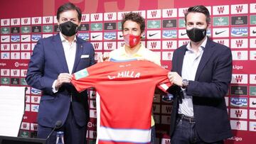 Luis Milla durante su presentación.