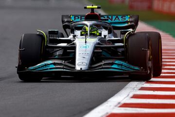 El piloto britanico de Mercedes, Lewis Hamilton.