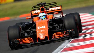 Fernando Alonso con el McLaren en M&eacute;xico.