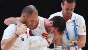 Rudy se retiró lesionado.