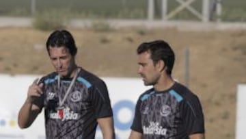 Emery, durante el entrenamiento.