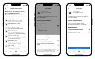 Facebook permitirá a los administradores eliminar mensajes que tengan información falsa