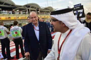 Don Juan Carlos fue uno de los invitados en el GP de Bahrein.