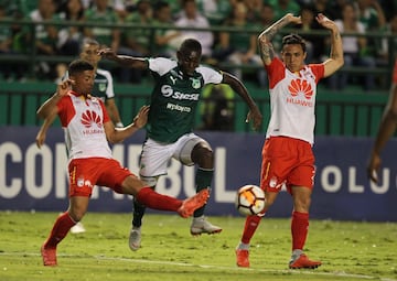 Con goles de Morelo y Guastavino, Santa Fe se impuso en el estadio Deportivo Cali y se convirtió en semifinalista de la Copa Sudamericana 2018.