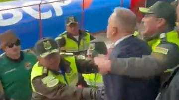El penoso momento en el que Presidente de la Federación de Boliviana pelea con aficionados