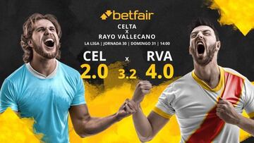 RC Celta de Vigo vs. Rayo Vallecano: horario, TV, estadísticas, clasificación y pronósticos