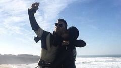Cristiano Ronaldo y Georgina, felices y enamorados en las playas de Portugal. Foto: Instagram
