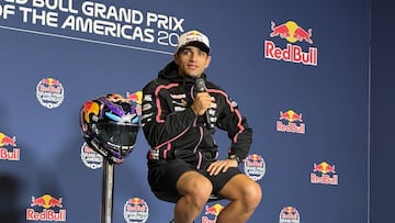 Jorge Martín en la sala de prensa de COTA.