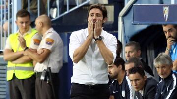 Víctor Sánchez del Amo, entrenador del Málaga.