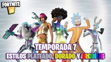Cómo conseguir los skins Plateados, Dorados y Arcoíris en Fortnite Temporada 7