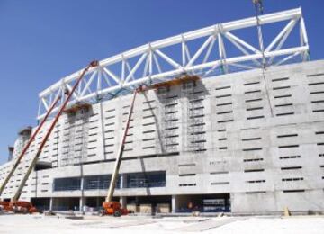 Continúan las obras de la Peineta: avanza el trabajo en los interiores del estadio