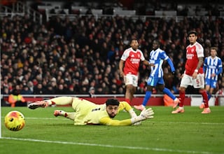 Arsenal 2- Brighton 1: resumen, resultado y goles del partido