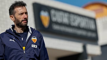 El entrenador del Valencia CF, Carlos Corberán.