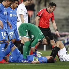 Garay, hospitalizado por un golpe en la cabeza