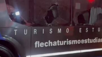 Así quedó el bus de la U tras el desastre en Argentina: repudiable