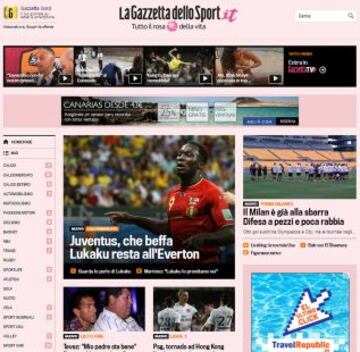 Portadas de la prensa extranjera