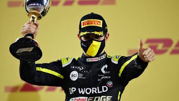 Esteban Ocon (Renault). Bahr&eacute;in, F1 2020. 