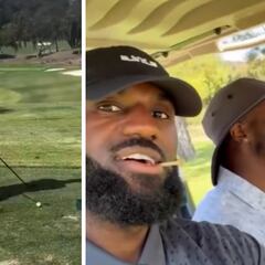 LeBron James stuns fans by playing golf with Bronny during his vacation