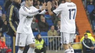 Arbeloa y Nacho han coincidido 316 minutos y no de centrales